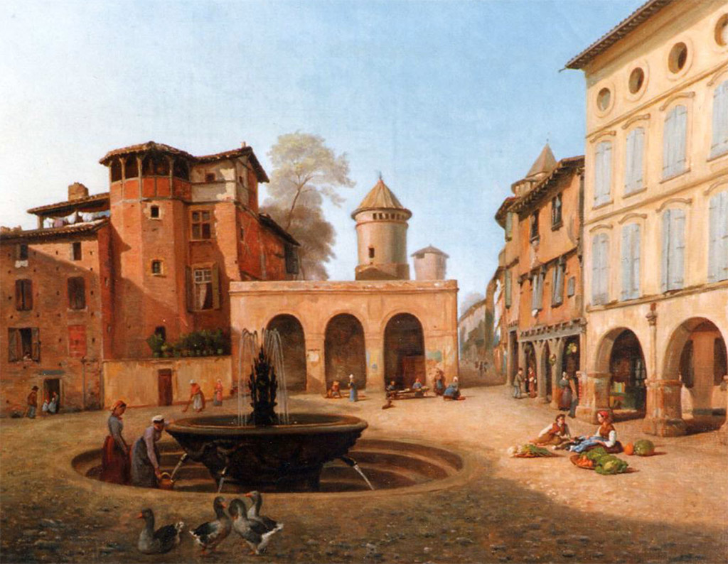 La place du Griffoul / © Service du patrimoine de la ville de Gaillac